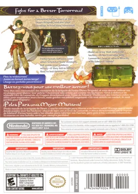 Fire Emblem - Radiant Dawn box cover back